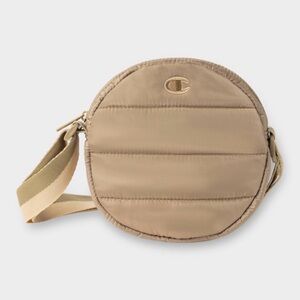 Champion Quilted Cross Body- Tan with Adjustable Straps